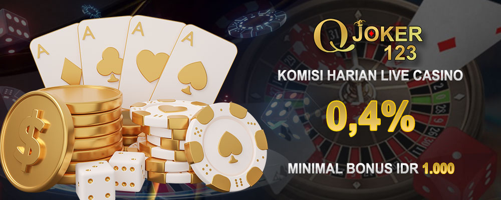 Komisi Harian Live Casino 0,4%